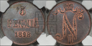 5 пенни 1898 года