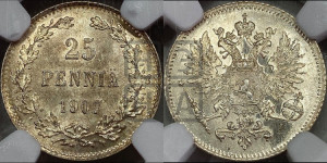 25 пенни 1907 года L