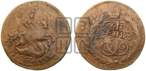 2 копейки 1763 года СПМ (СПМ, Санкт-Петербургский монетный двор)