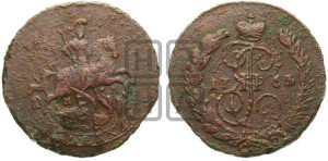 1 копейка 1764 года ММ (ММ или без букв, Красный  монетный двор)