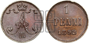 1 пенни 1892 года