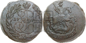 2 копейки 1772 года ЕМ (ЕМ, Екатеринбургский монетный двор)