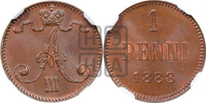 1 пенни 1888 года