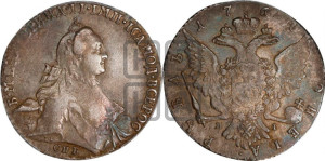 1 рубль 1764 года СПБ / ЯI (с шарфом на шее)