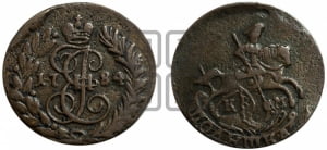 Полушка 1784 года КМ (КМ, Сузунский монетный двор)