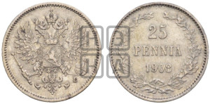 25 пенни 1908 года L