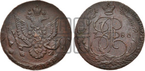 5 копеек 1786 года ЕМ (ЕМ, Екатеринбургский монетный двор)