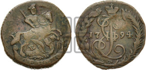 Денга 1794 года ЕМ (ЕМ, Екатеринбургский монетный двор)