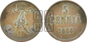 5 пенни 1866 года