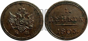 Деньга 1803 года КМ (“Кольцевик”, КМ, Сузунский двор). Новодел.