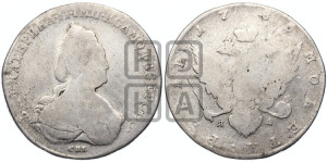 1 рубль 1786 года СПБ/ЯА (новый тип)