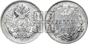 25 пенни 1909 года L
