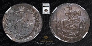 Денга 1792 года КМ (КМ, Сузунский монетный двор)