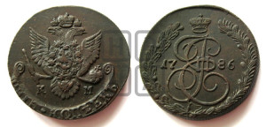 5 копеек 1786 года КМ (КМ, Сузунский монетный двор)