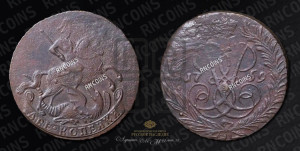 2 копейки 1759 года (гурт сетчатый)