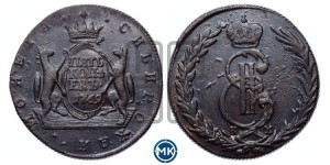 5 копеек 1769 года КМ (для Сибири)