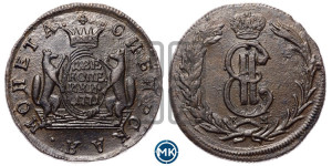2 копейки 1771 года КМ (для Сибири)