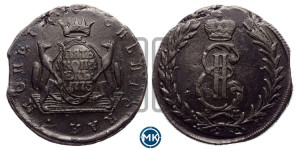 5 копеек 1773 года КМ (для Сибири)