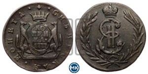 1 копейка 1777 года КМ (для Сибири)
