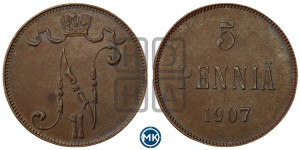 5 пенни 1907 года