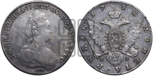 1 рубль 1782 года СПБ/ИЗ (новый тип)
