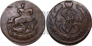 Денга 1788 года (без букв, Красный  монетный двор)