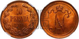 10 пенни 1916 года