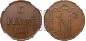 5 пенни 1905 года