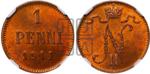 1 пенни 1911 года