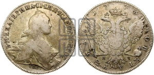 1 рубль 1773 года СПБ/ЯЧ ( СПБ, без шарфа на шее)