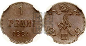 1 пенни 1884 года