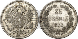25 пенни 1873 года S