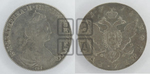 1 рубль 1778 года СПБ/ѲЛ (новый тип)