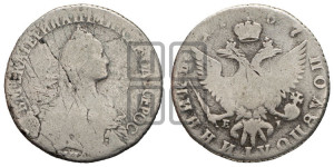 Полуполтинник  1767 года ММД/EI (без шарфа на шее)