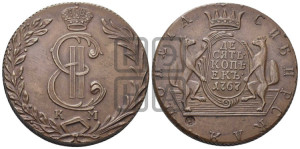 10 копеек 1767 года КМ (для Сибири). Новодел.