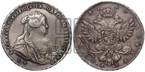 1 рубль 1740 года СПБ (петербургский тип)