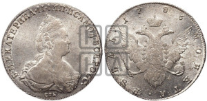 1 рубль 1786 года СПБ/ЯА (новый тип)