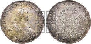 1 рубль 1773 года СПБ/ЯЧ ( СПБ, без шарфа на шее)
