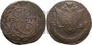 5 копеек 1777 года ЕМ (ЕМ, Екатеринбургский монетный двор)