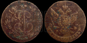 5 копеек 1766 года ММ (ММ, Красный  монетный двор)