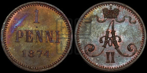 Пенни 1874 года