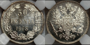 50 пенни 1908 года L