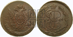 5 копеек 1764 года ММ (ММ, Красный  монетный двор)