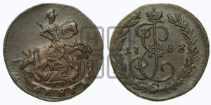 Денга 1783 года КМ (КМ, Сузунский монетный двор)
