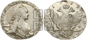 1 рубль 1769 года СПБ/СА ( СПБ, без шарфа на шее)