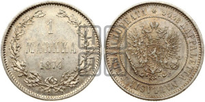 1 марка 1874 года S