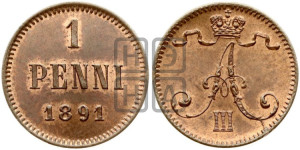 1 пенни 1891 года