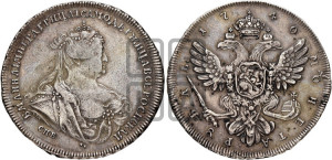 1 рубль 1740 года СПБ (петербургский тип)