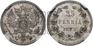 25 пенни 1873 года S
