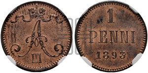 1 пенни 1893 года